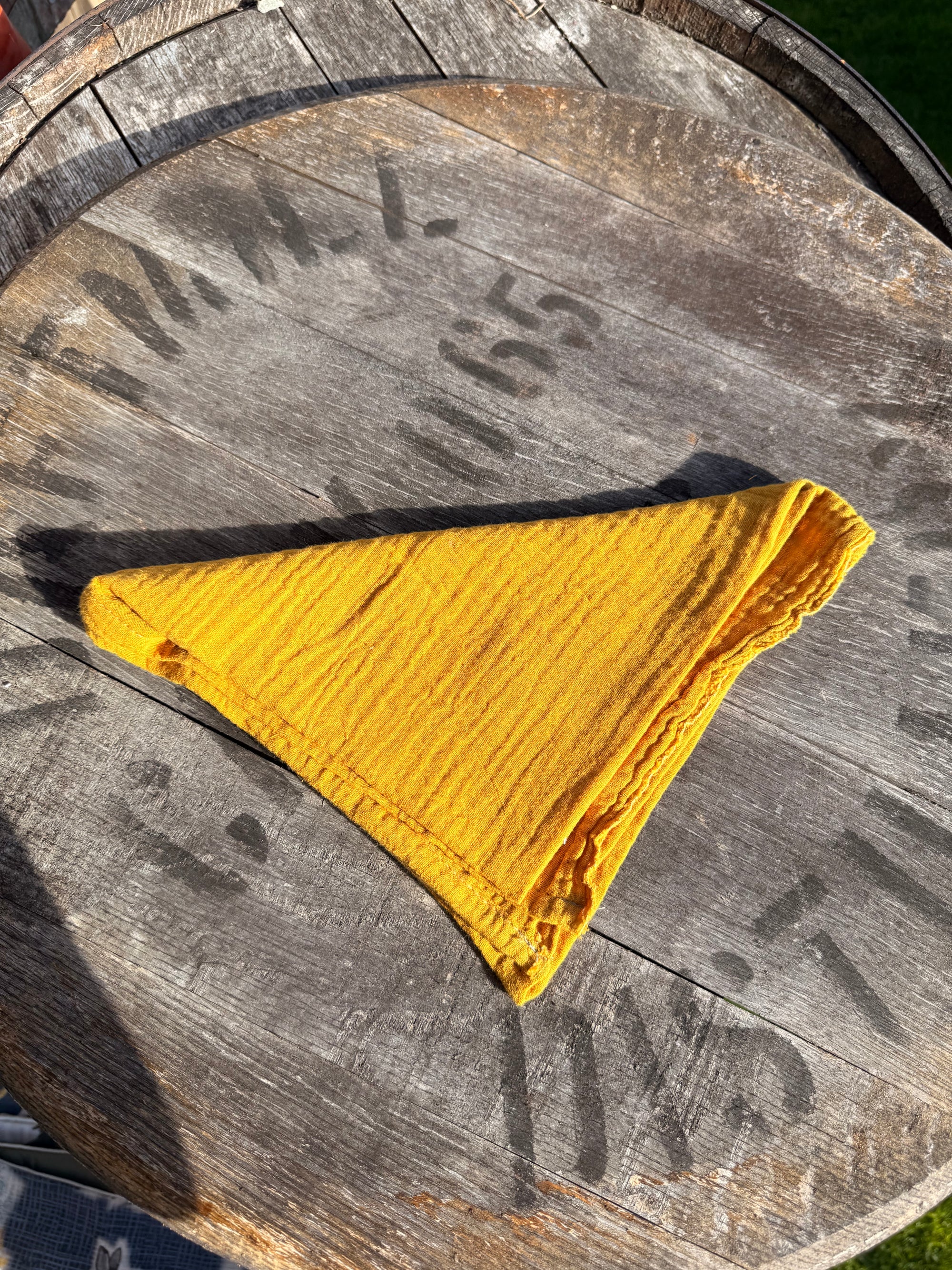Mustard Muslin Bandana Standard