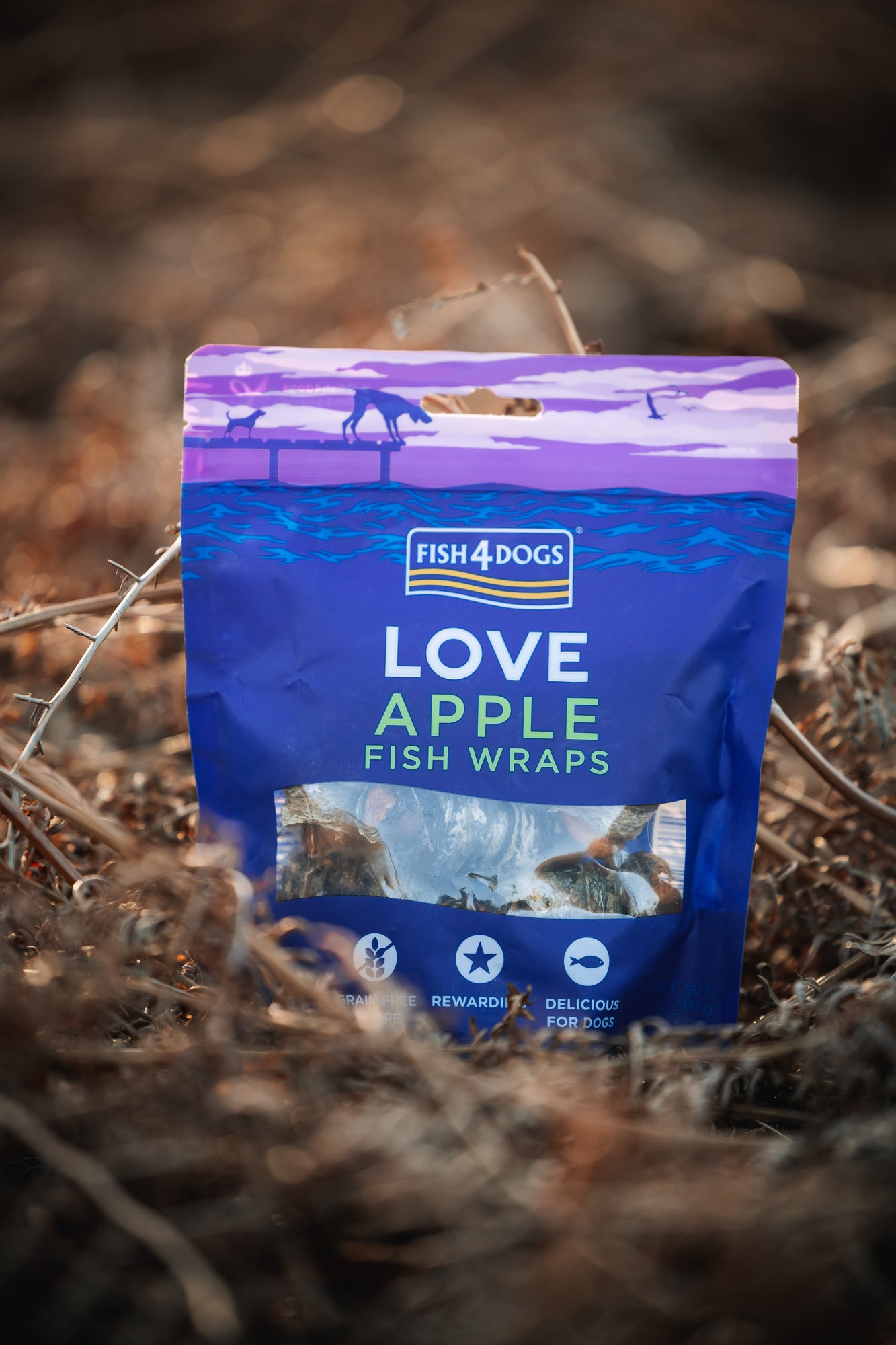 Fish4dogs Love Apple Fish Wraps 90g - Bodhi & The Birchtree