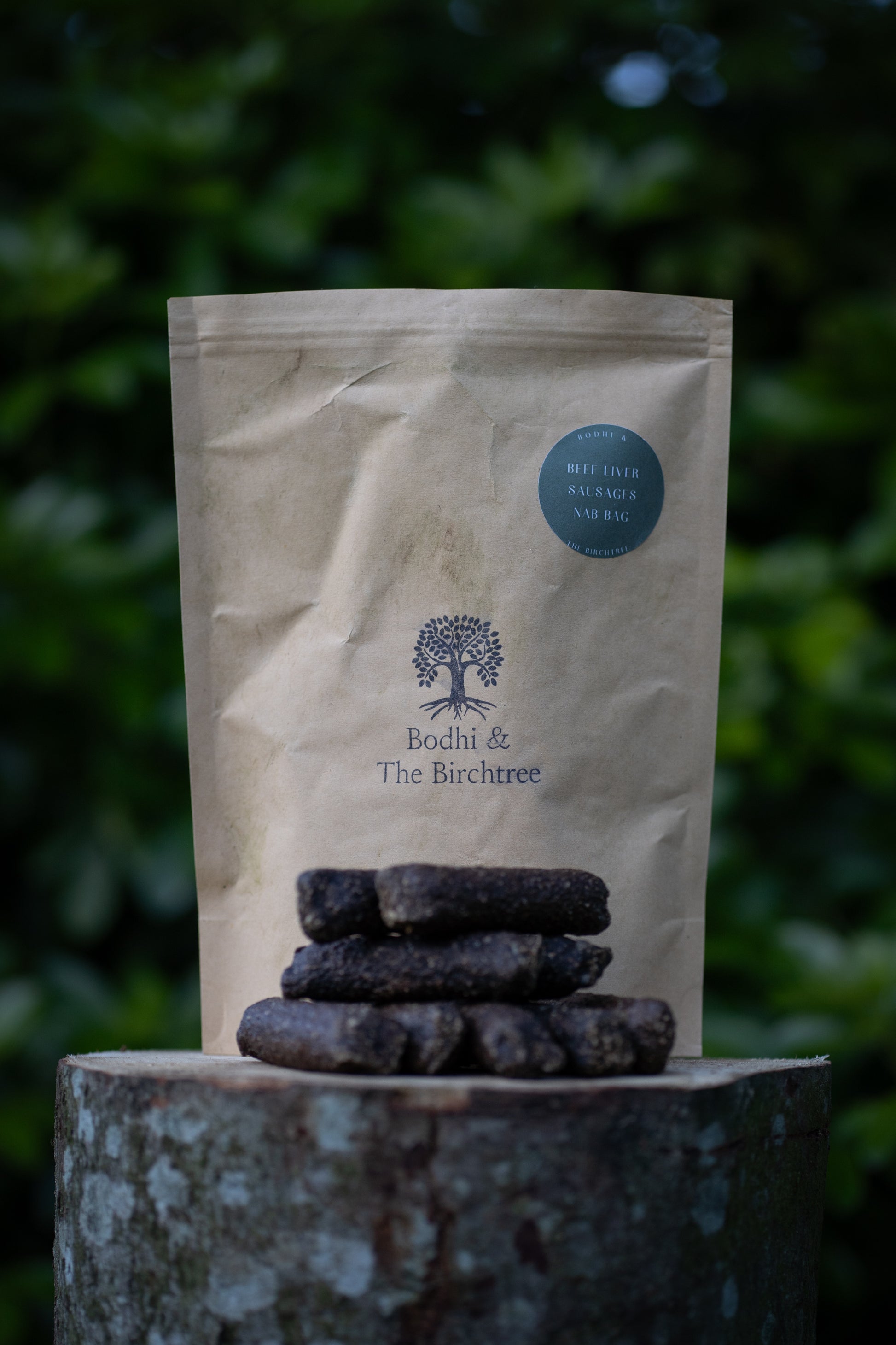 Bodhi & The Birchtree Beef Liver Sausages Nab Bag - Bodhi & The Birchtree