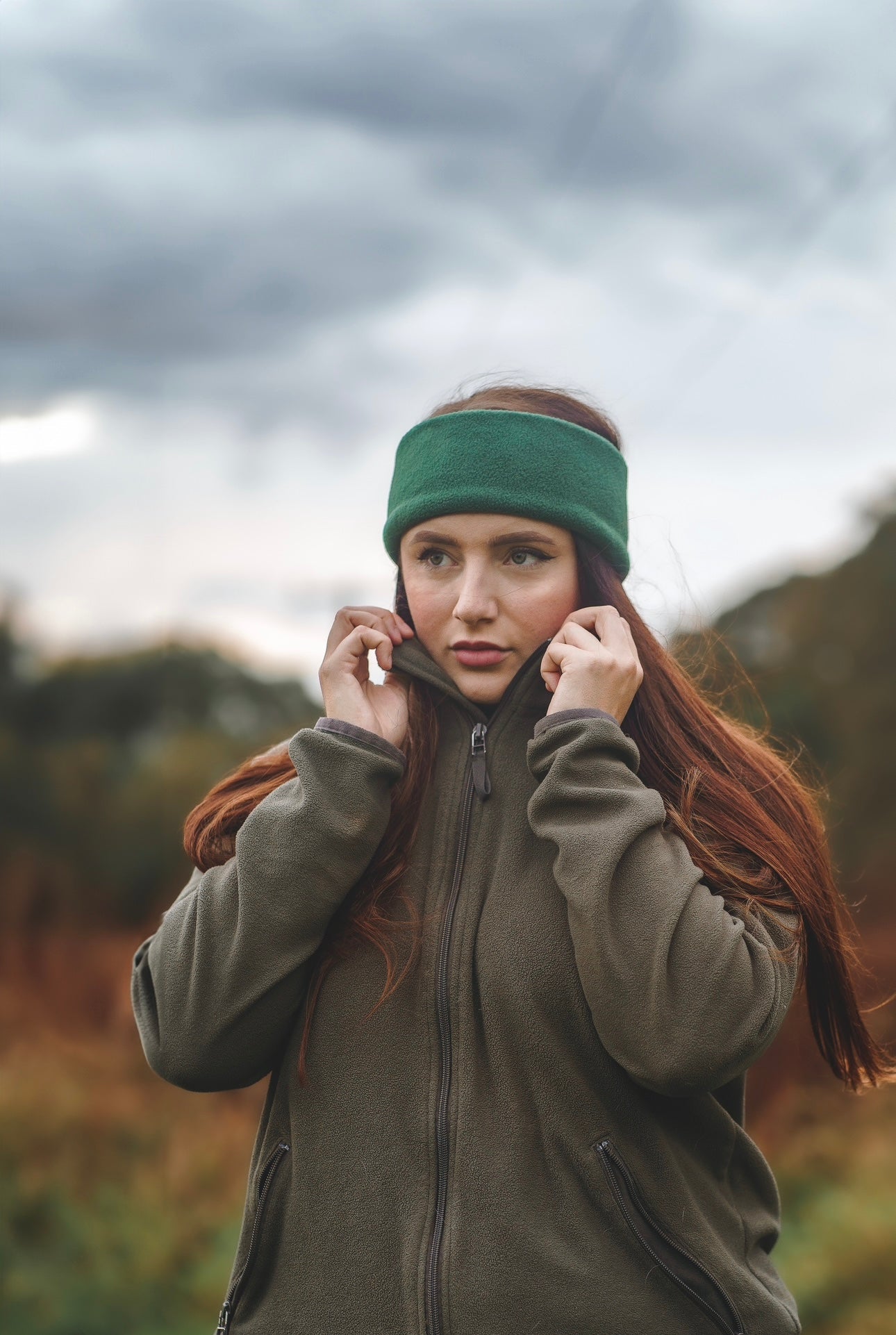 Fir Green Polar Fleece Headband - Black Friday Offer - Bodhi &amp; The Birchtree