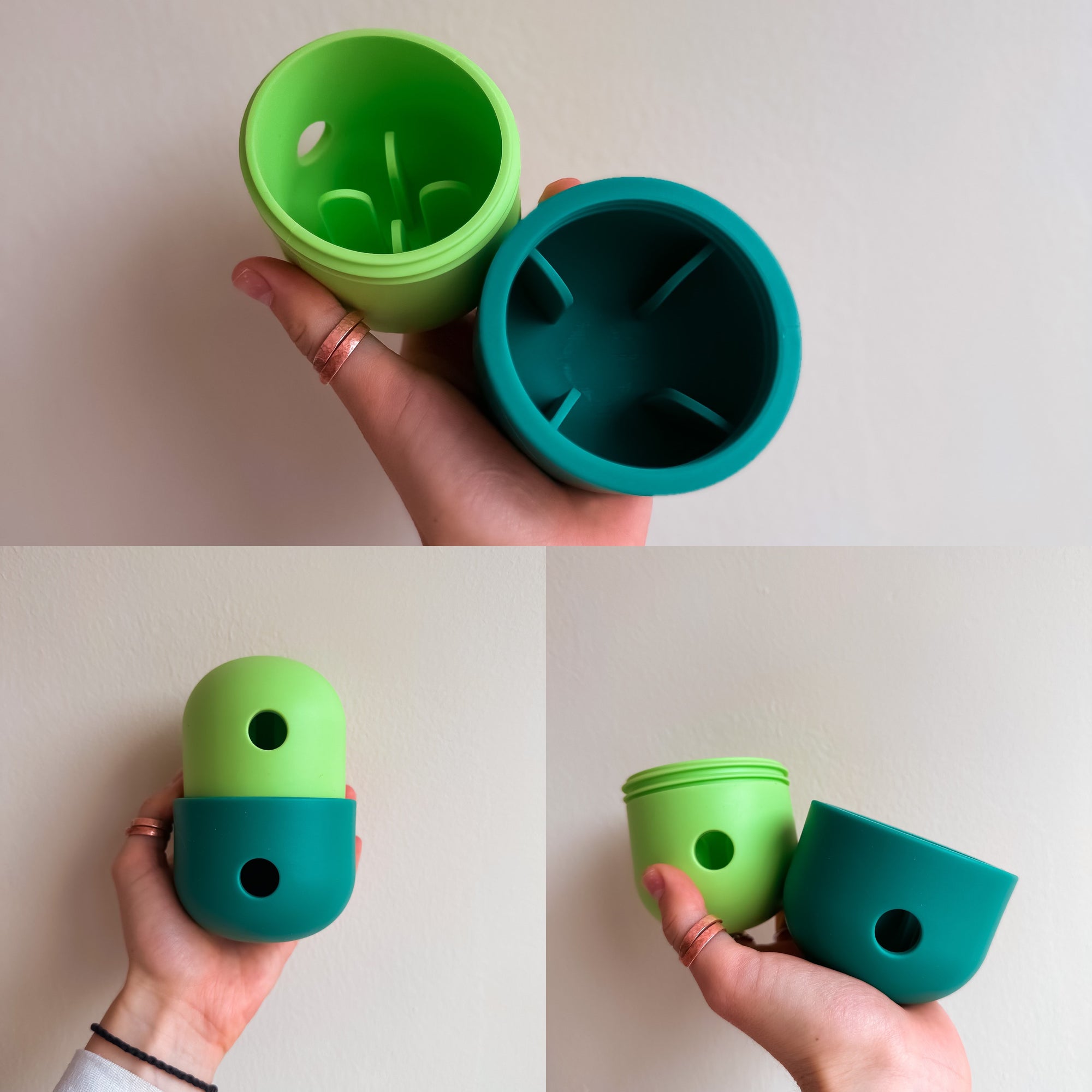 Food Dispenser &amp; Slow Feeder Light &amp; Spruce Green - Bodhi &amp; The Birchtree