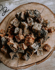 Whitefish skin cubes dog treats and chews available on Bodhi & The Birchtree