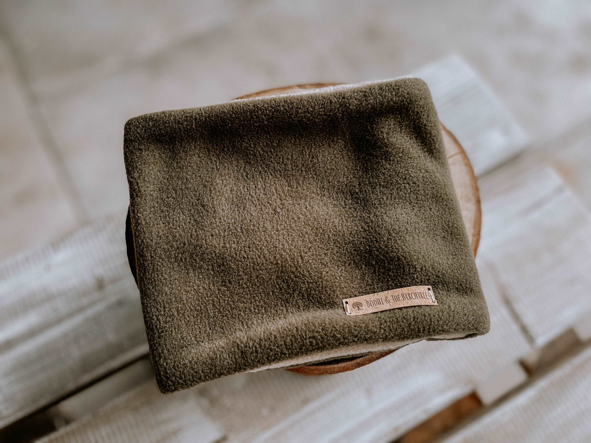 Bodhi & The Birchtree Human Khaki Fleece Snood