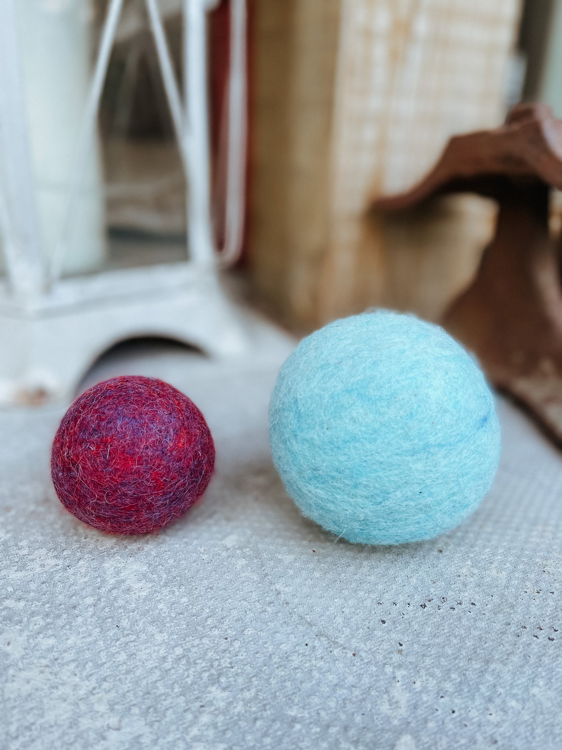 Large Blue Eco Woollen Tennis Ball - Bodhi & The Birchtree