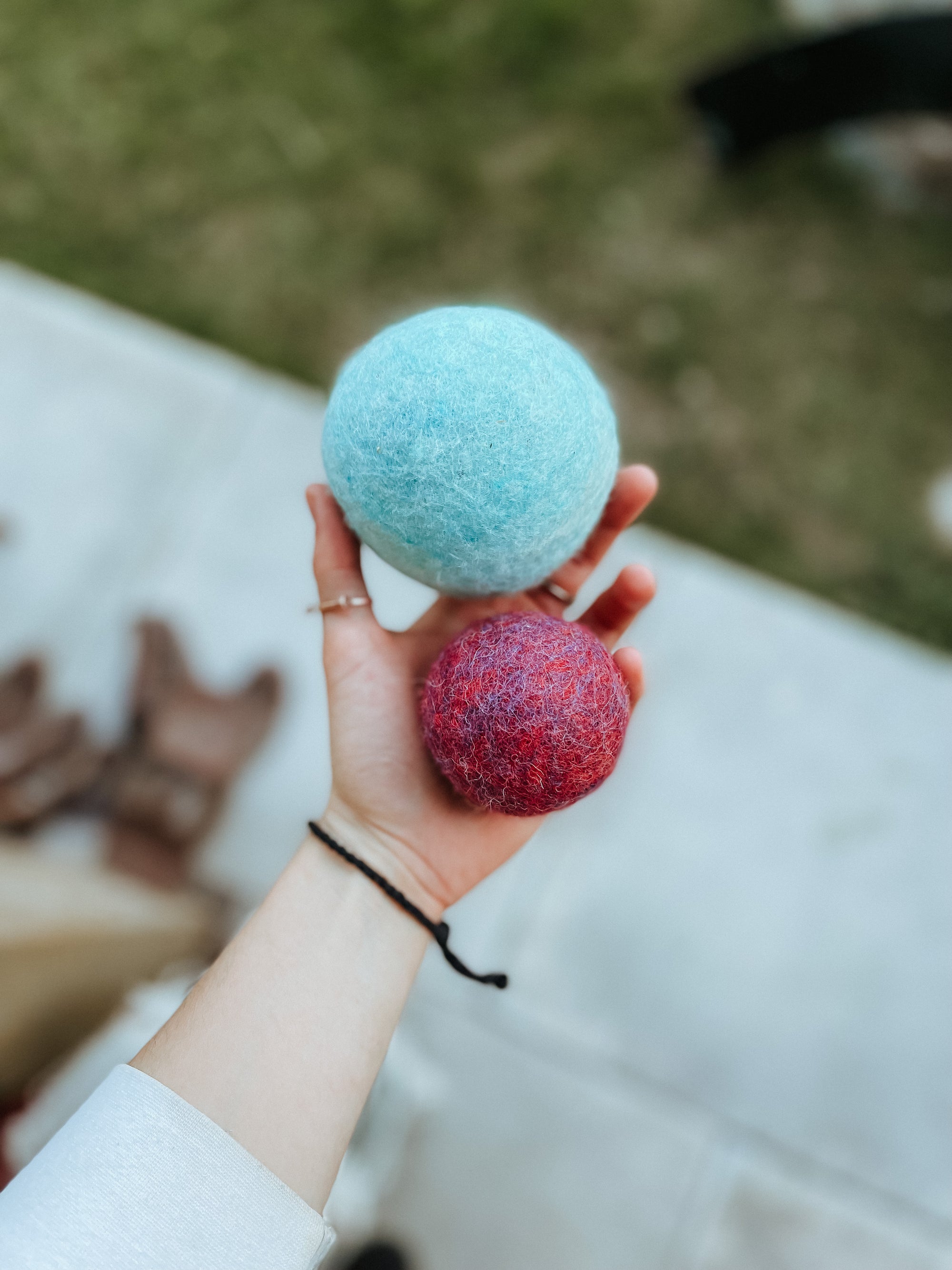 Large Blue Eco Woollen Tennis Ball - Bodhi & The Birchtree