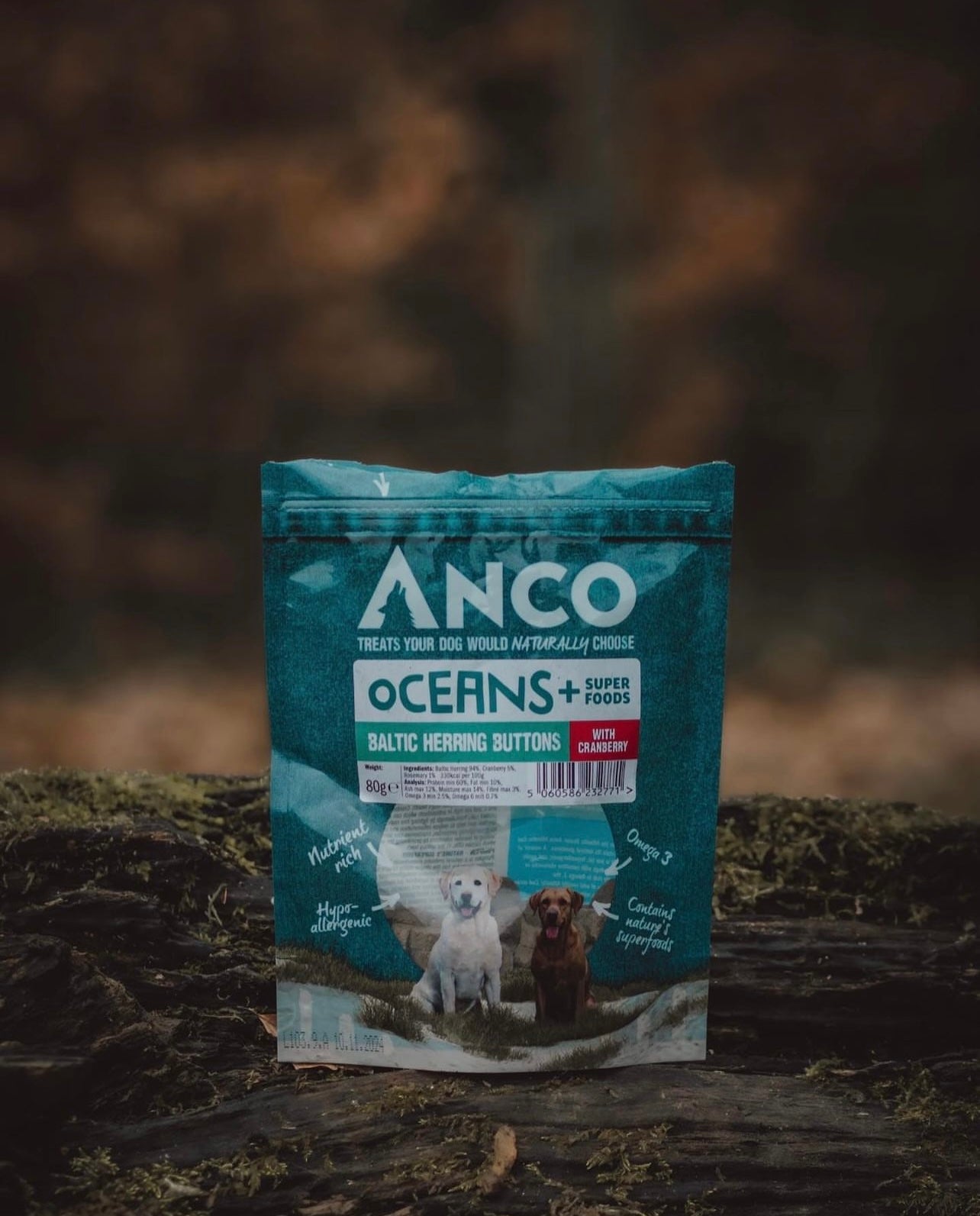Anco Oceans + Baltic Herring Buttons With Cranberry 80g - Bodhi & The Birchtree