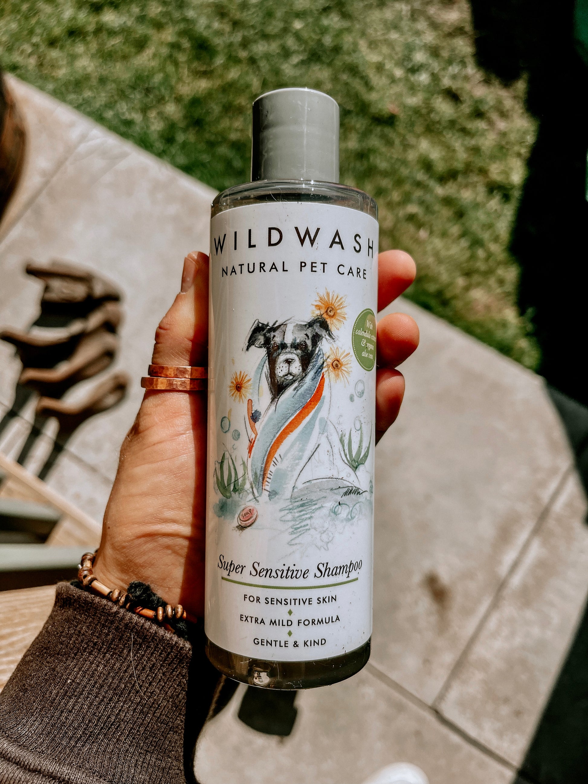 Wildwash Super Sensitive Shampoo For Dogs With Organic Aloe Vera & Calendula 250ml - Bodhi & The Birchtree