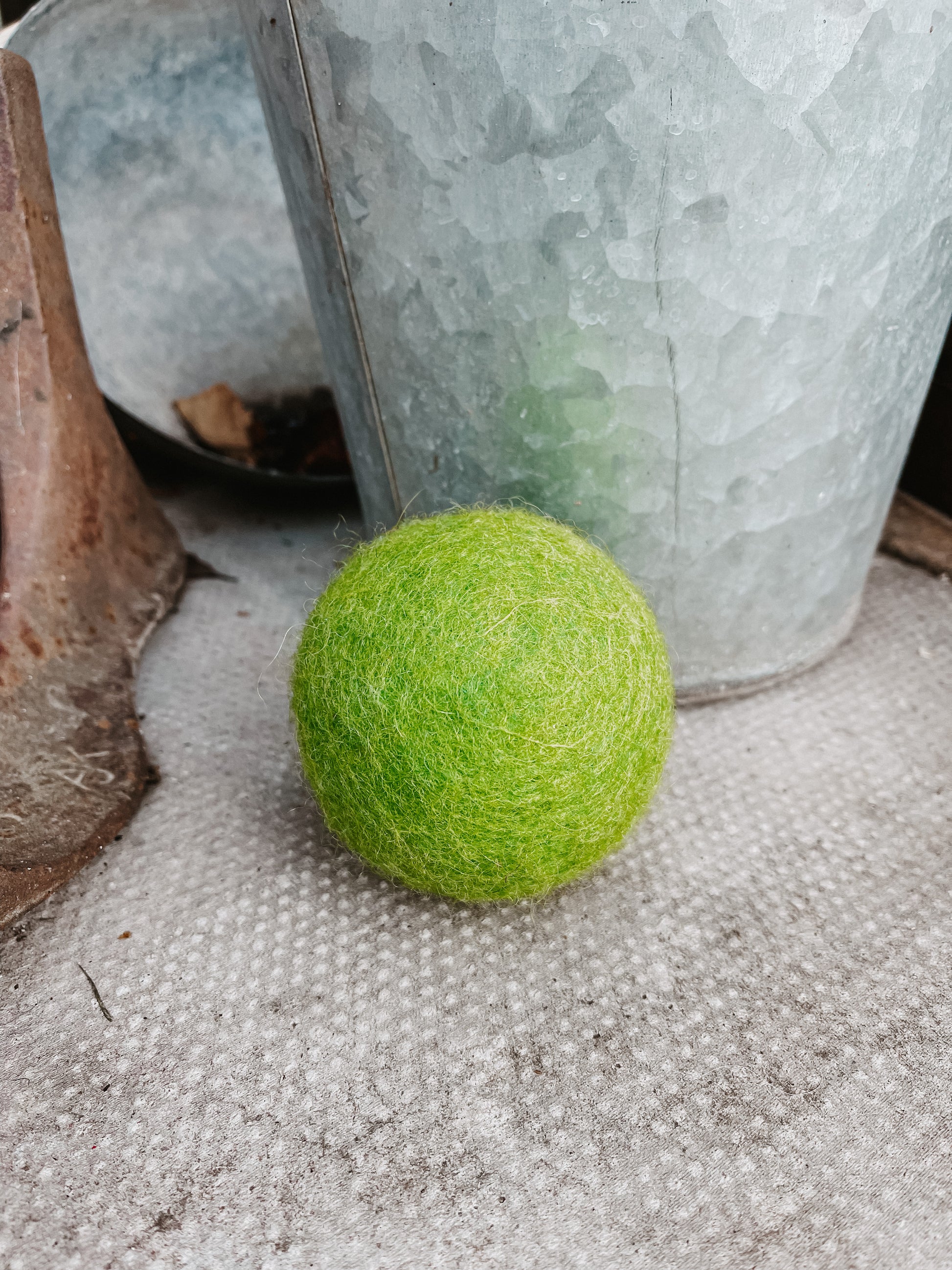 Large Green Eco Woollen Tennis Ball - Bodhi & The Birchtree